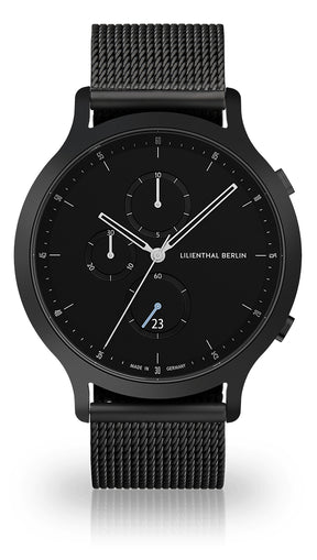 Lilienthal Chronograph Schwarz Mesh