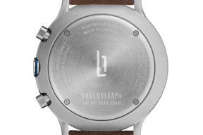 Lilienthal Berlin Duality Silver Blue - Leder Dunkelbraun