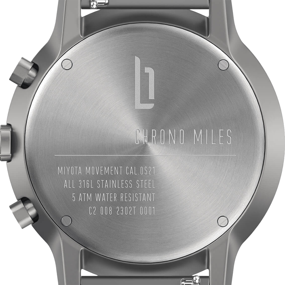 Lilienthal Berlin Chrono Miles Silver Grey