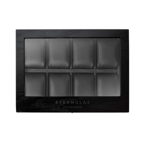 Sternglas Sammlerbox für 8 Uhren - Eichenfurnier schwarz
