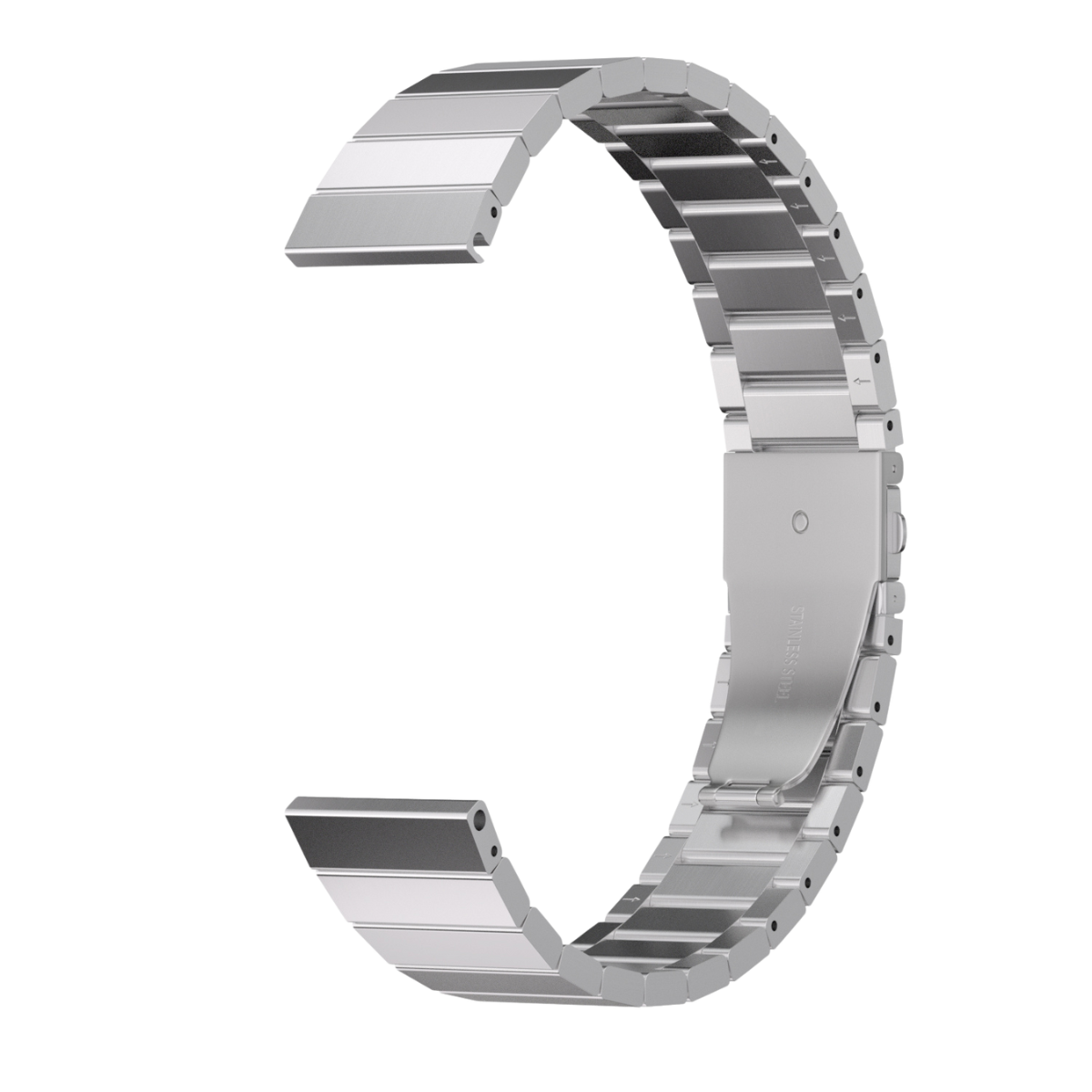 TIMESTUFF 20mm stainless steel link bracelet – stylish upgrade for watches &amp; smartwatches