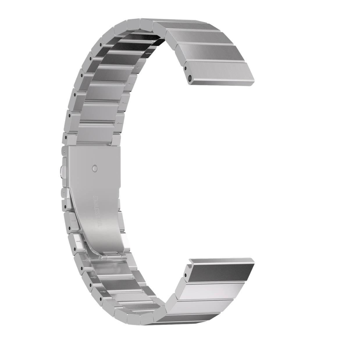 TIMESTUFF 20mm stainless steel link bracelet – stylish upgrade for watches &amp; smartwatches