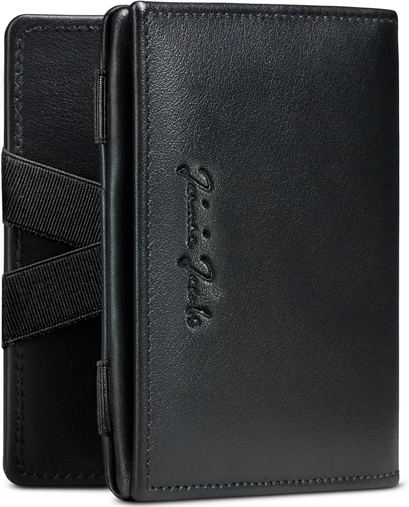Jaimie Jacobs Flap Boy RFID Schwarz/Schwarz: die „magische“ Geldbörse, die Ordnung in die Tasche bringt