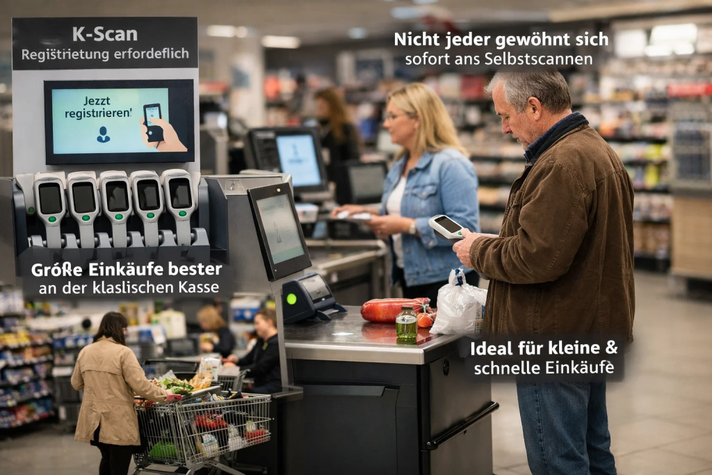 Kaufland modernisiert seine Filialen in Deutschland: neue SB-Kassen, K-Scan und was sich für Kunden 2026 ändert