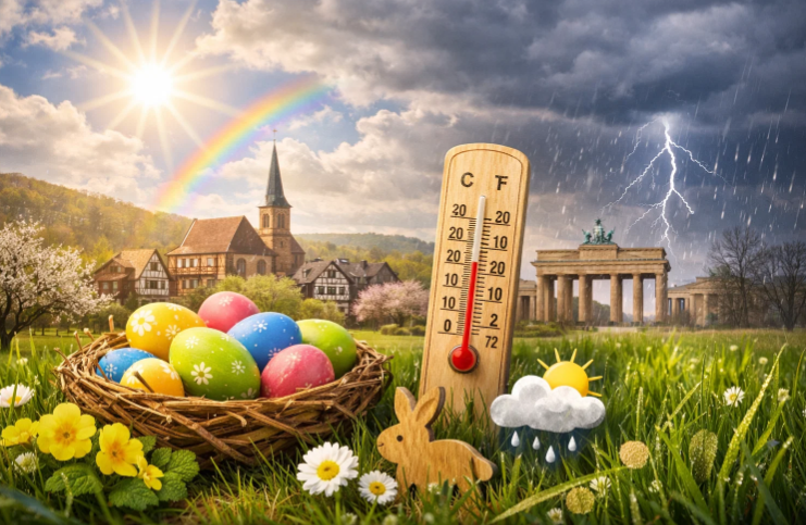 Wetter zu Ostern in Deutschland 2026: Wo Sonne, Regen und bis zu 22 Grad erwartet werden Wetter zu Ostern in Deutschland 2026: Wo Sonne, Regen und bis zu 22 Grad erwartet werden