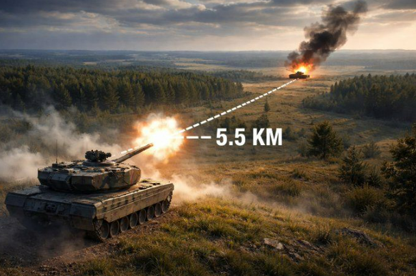 Leopard 2A6 in der Ukraine: Hat der Panzer einen Rekordschuss aus 5,5 km geschafft?