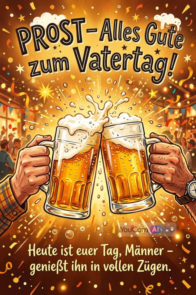 Vatertag 2026 in Deutschland: Schöne SMS, kurze Wünsche, Karten, Bilder und GIFs zum Verschicken