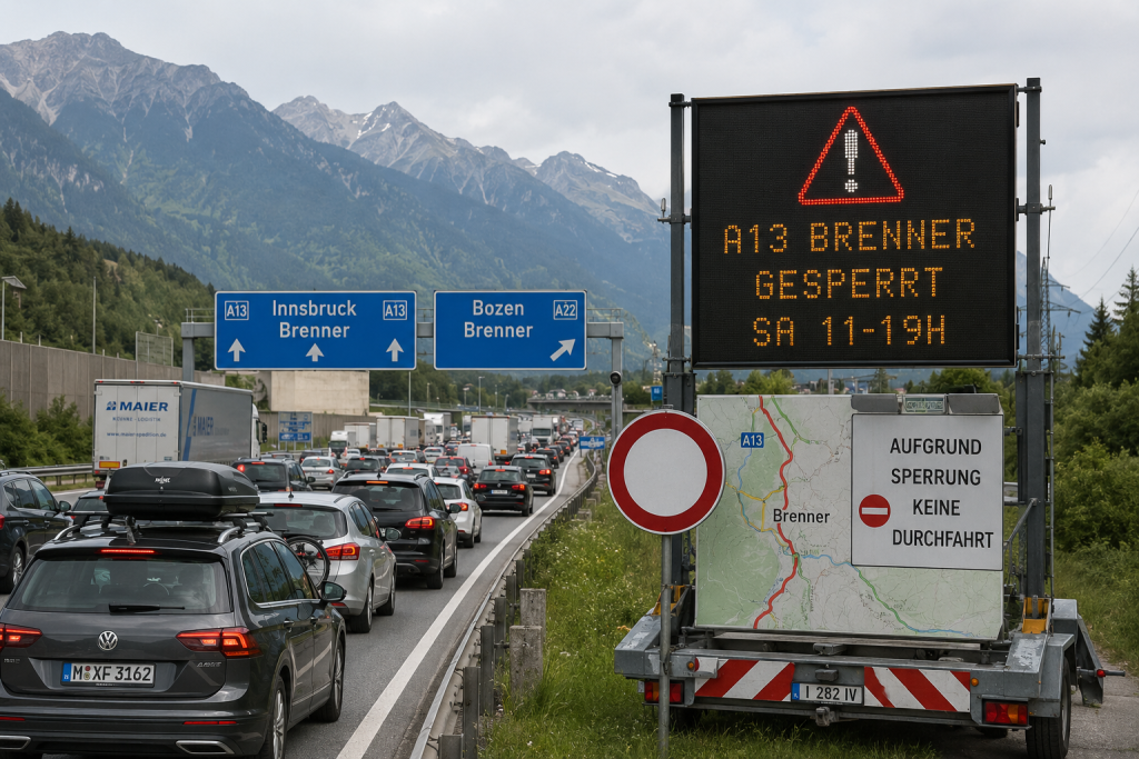 ADAC-Stauprognose 29. bis 31. Mai: Brenner-Sperrung und volle Autobahnen am Wochenende