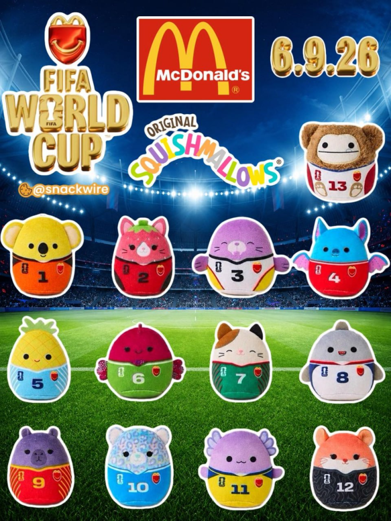 Happy Meal Spielzeug Juni 2026: Welche Squishmallows geplant sind und ob sie nach Deutschland kommen