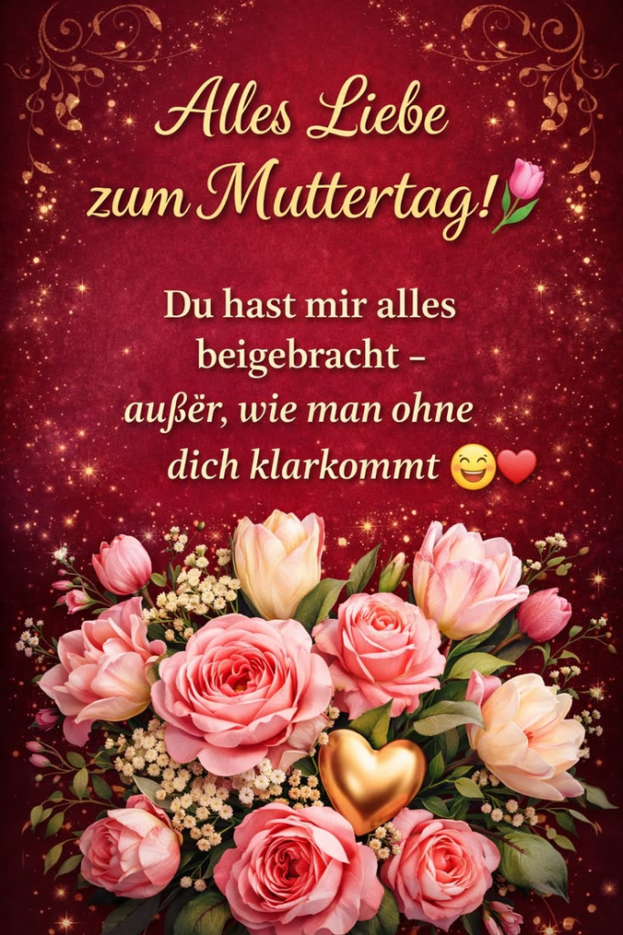 Muttertag 2026 in Deutschland: schöne SMS, kurze Wünsche, Grußkarten, Bilder und GIFs für Mama
