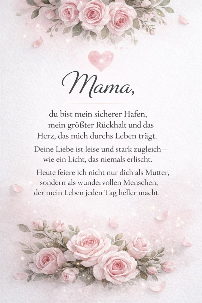 Muttertag 2026 in Deutschland: schöne SMS, kurze Wünsche, Grußkarten, Bilder und GIFs für Mama