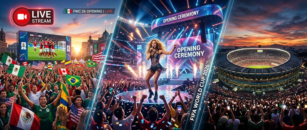 WM 2026 Eröffnung heute: Uhrzeit, Stream, Stars und Public-Viewing-Check WM 2026 Eröffnung heute: Uhrzeit, Stream, Stars und Public-Viewing-Check