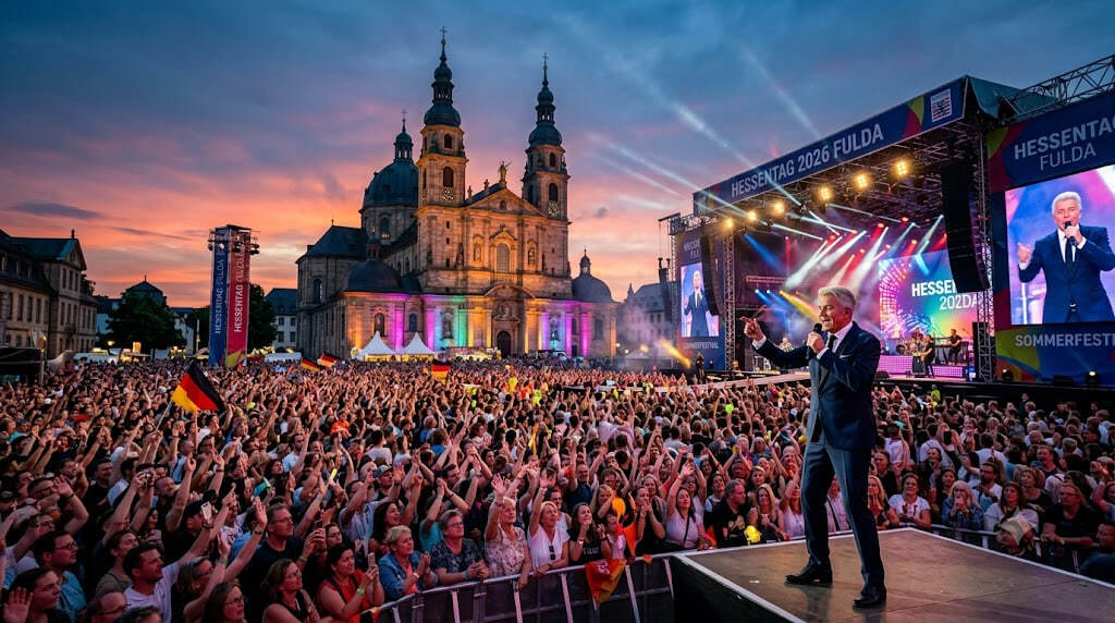 Hessentag 2026 in Fulda: Programm, Roland Kaiser, Anreise, Parken und Wetter Hessentag 2026 in Fulda: Programm, Roland Kaiser, Anreise, Parken und Wetter