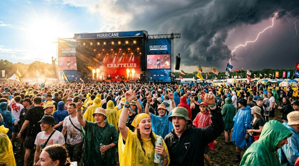 Hurricane & Southside 2026 Wetter: Gewitter, Hitze und was Besucher jetzt einpacken sollten Hurricane & Southside 2026 Wetter: Gewitter, Hitze und was Besucher jetzt einpacken sollten