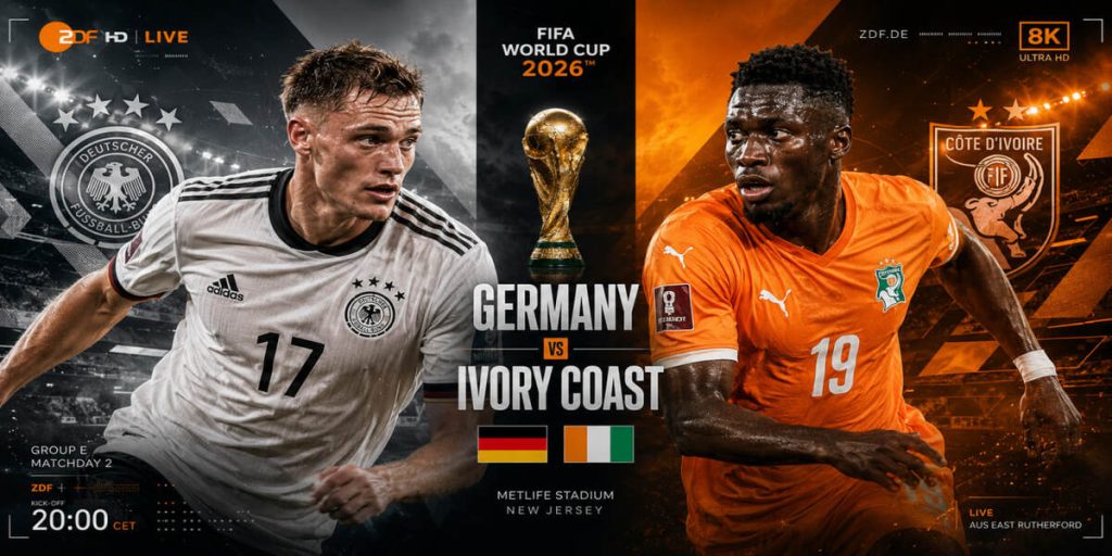 Deutschland – Elfenbeinküste am Samstag: Uhrzeit, ZDF-Stream und Public Viewing für den 22-Uhr-Abend Deutschland – Elfenbeinküste am Samstag: Uhrzeit, ZDF-Stream und Public Viewing für den 22-Uhr-Abend