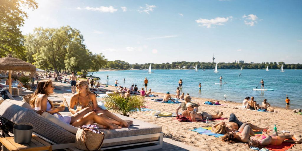 Badeseen in Düsseldorf 2026: Wo Baden erlaubt ist und welche Strände am Unterbacher See geöffnet sind