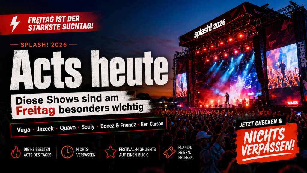 splash! 2026 live sehen: Livestream bei MagentaTV, Acts heute und Timetable für Ferropolis