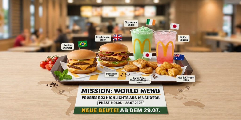 McDonald’s World Menu 2026: Diese Produkte gibt es jetzt in Deutschland
