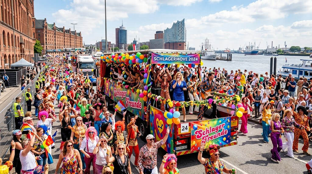 Schlagermove Hamburg heute: Route, Uhrzeit, Trucks, Stars und Sperrungen Schlagermove Hamburg heute: Route, Uhrzeit, Trucks, Stars und Sperrungen