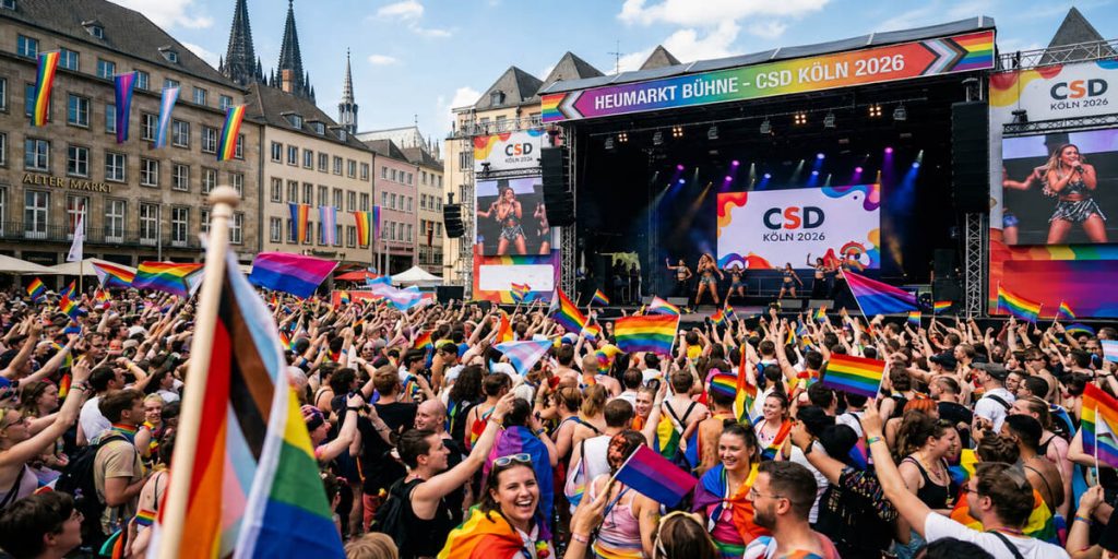 CSD Köln 2026 heute: Route, Livestream, Uhrzeit und Sarah Engels auf dem Heumarkt CSD Köln 2026 heute: Route, Livestream, Uhrzeit und Sarah Engels auf dem Heumarkt