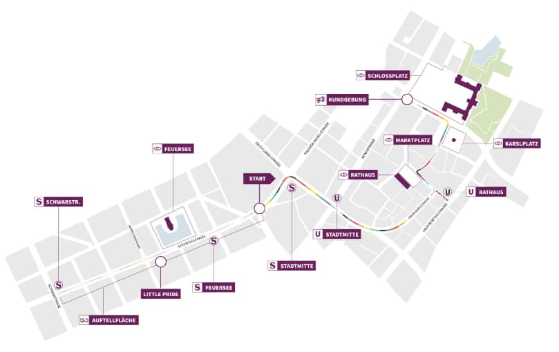 CSD Stuttgart 2026 heute: Route, Programm und Hocketse bis zum Abend