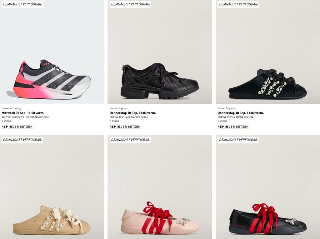 adidas x Simone Rocha startet am 10. September: Diese Modelle kommen nach Deutschland