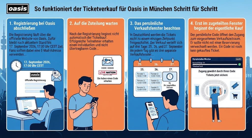 Oasis 2027 in München: So funktioniert der Ticketverkauf ohne freien Vorverkauf