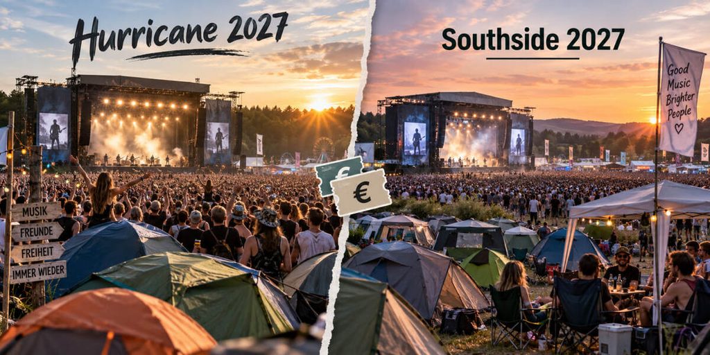 Hurricane oder Southside 2027? Gleiche 17 Acts, aber nicht derselbe Ticketpreis