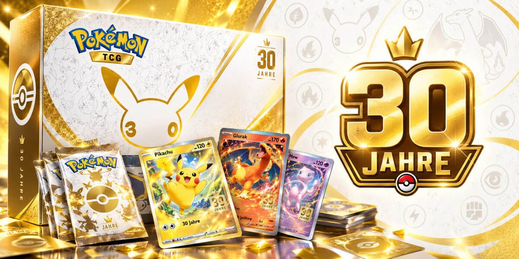 Pokémon-Sammelkartenspiel 30 Jahre: Was im Jubiläumsset steckt und welche Produkte dazugehören
