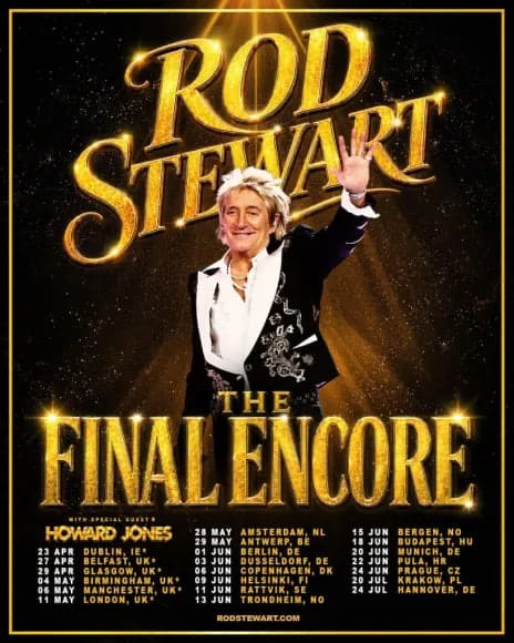 Rod Stewart in Deutschland 2027: Welche Städte zur Tour gehören und wann der Ticketverkauf startet