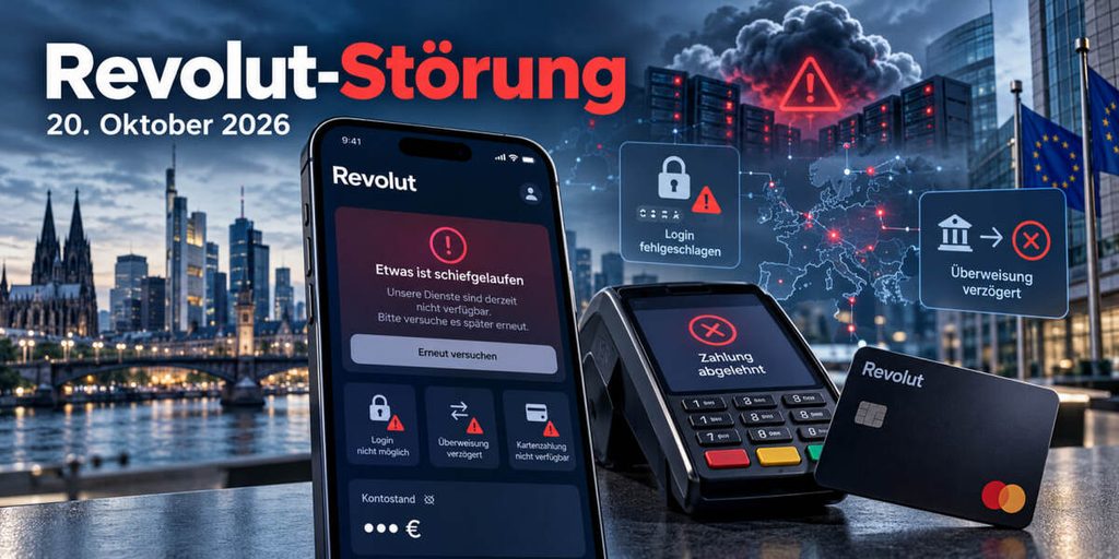 Revolut-Störung am 20. Oktober 2026: 31 Funktionen betroffen – was hinter dem Ausfall steckt und was Kunden jetzt tun können