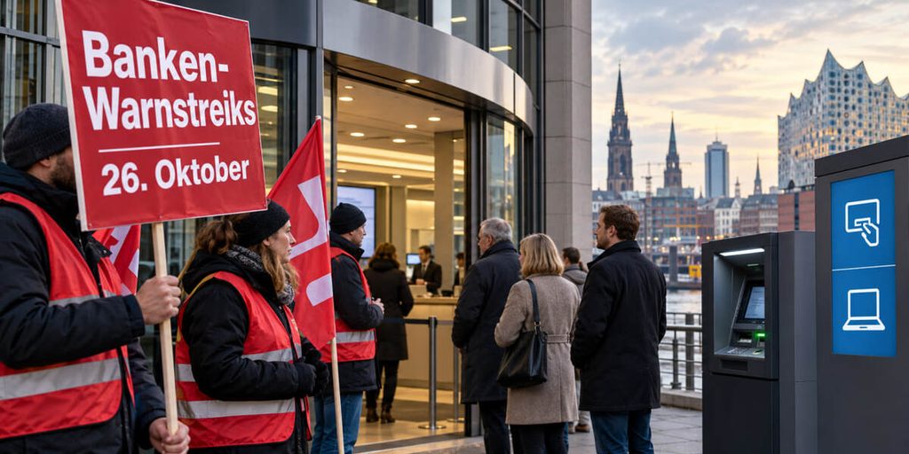 Banken-Warnstreiks ab 26. Oktober: Welche Filialen betroffen sind, was Kunden beachten müssen und wie lange die Streiks dauern